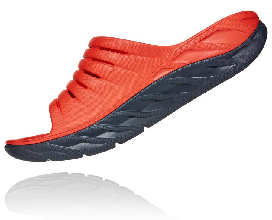 Sandalias Hoka One One Hombre Rojos - Ora Recovery - WRQO23096